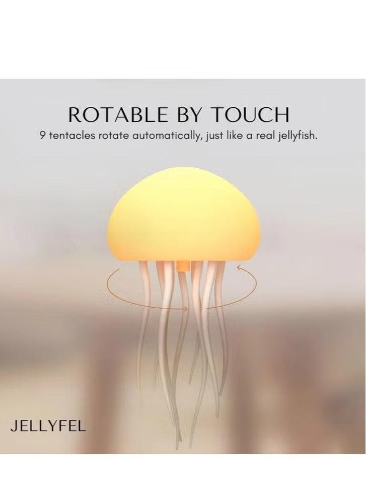 JAJEEK Voice-Controlled Dancing Jellyfish Lamp with Touch Sensor – Color-Changing LED Floating Jellyfish Light – Rechargeable RGB Gradient Night Lamp for Kids and Adults – Calming Bedroom & Living Room Décor - Image 2