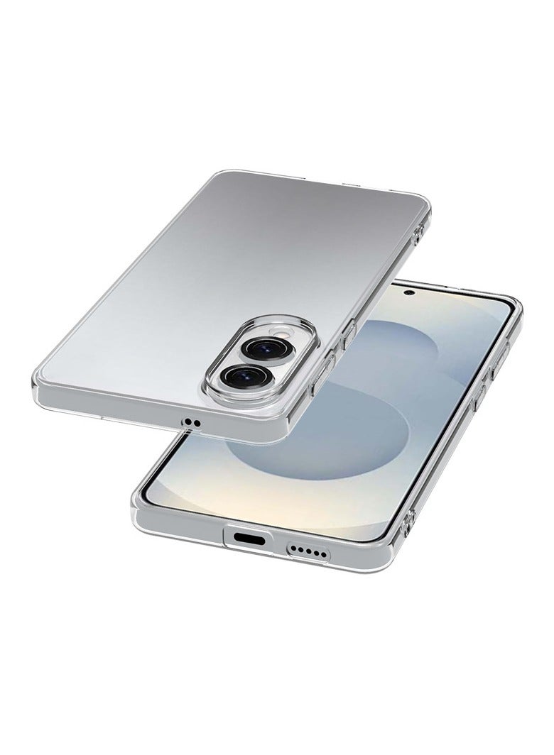 Samsung Galaxy S25 Edge Case, Case for Samsung Galaxy S25 Edge 5G Clear TPU Four Corners Protection Cover Transparent Soft funda, Slim Flexible TPU Airbag Bumper Shock Absorption Rubber Soft Silicone Case Cover Fit for Samsung Galaxy S25 Edge, Clear - Image 3