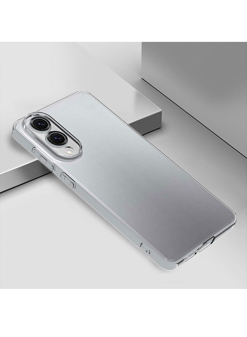 Samsung Galaxy S25 Edge Case, Case for Samsung Galaxy S25 Edge 5G Clear TPU Four Corners Protection Cover Transparent Soft funda, Slim Flexible TPU Airbag Bumper Shock Absorption Rubber Soft Silicone Case Cover Fit for Samsung Galaxy S25 Edge, Clear - Image 4