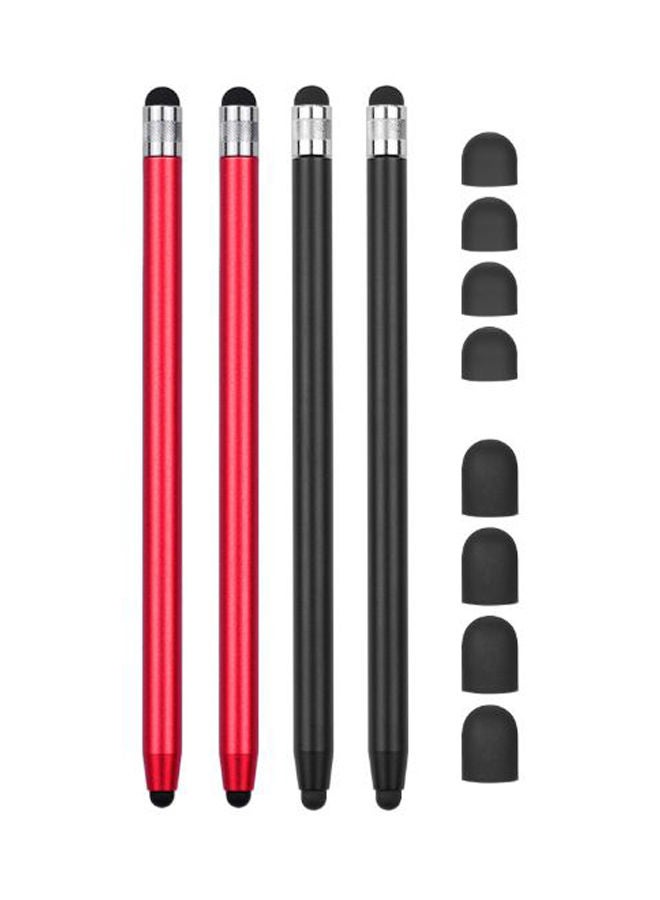 NIBEMINENT 4-Piece 2-In-1 Touchscreen Stylus Pen Multicolour - Image 1
