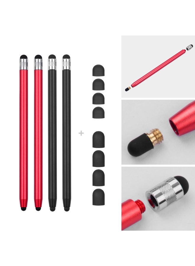 NIBEMINENT 4-Piece 2-In-1 Touchscreen Stylus Pen Multicolour - Image 3
