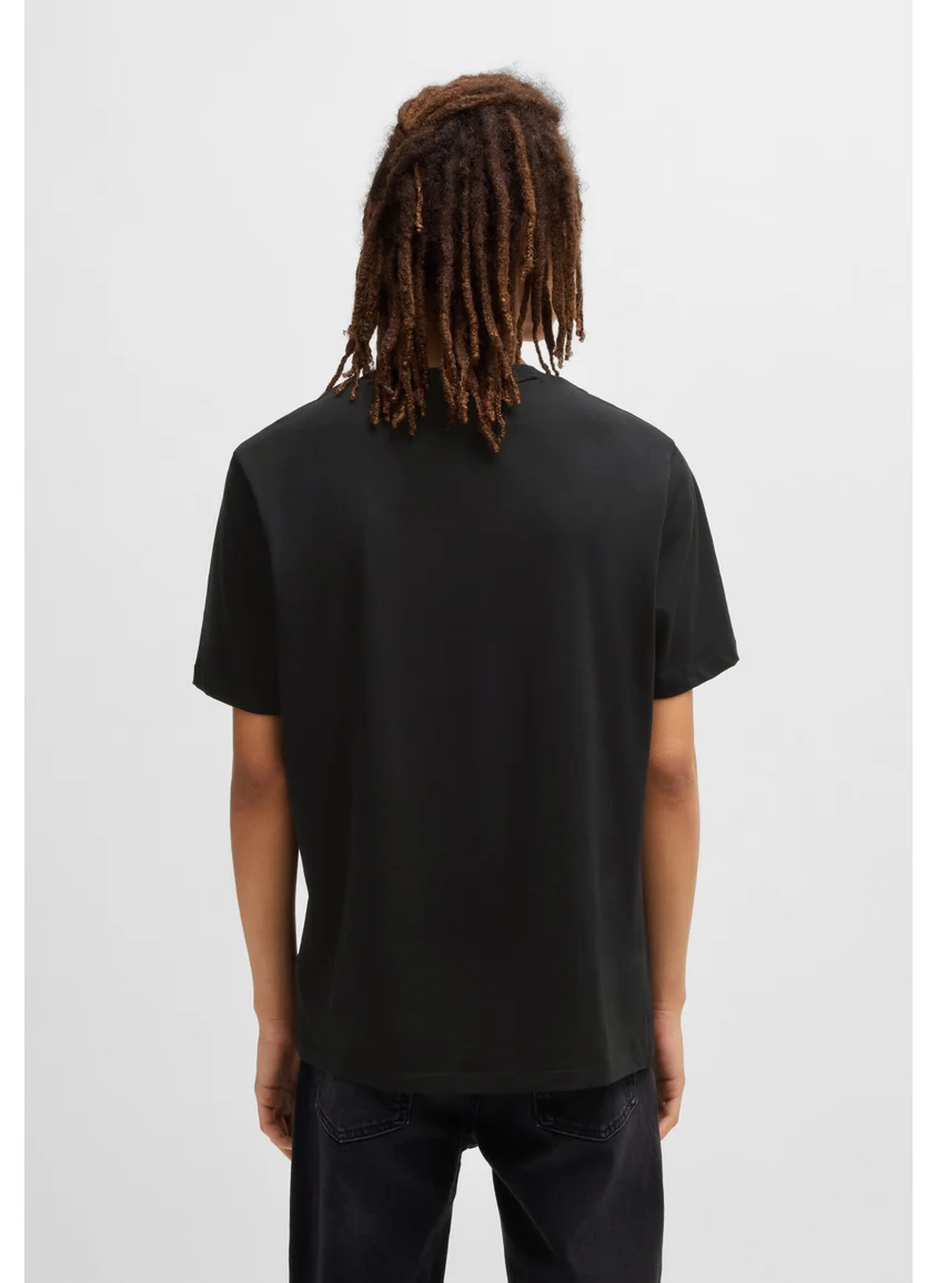 هوجو Cotton-jersey T-shirt with logo print