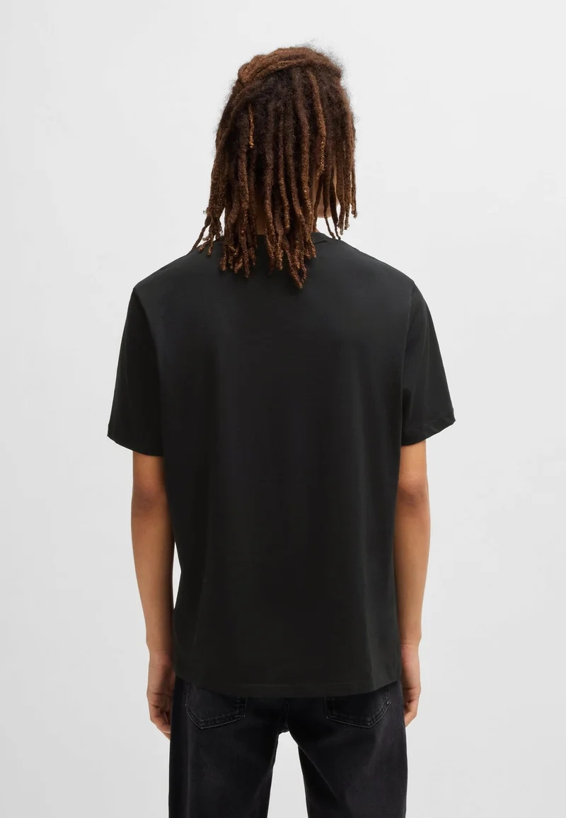 HUGO Cotton-jersey T-shirt with logo print