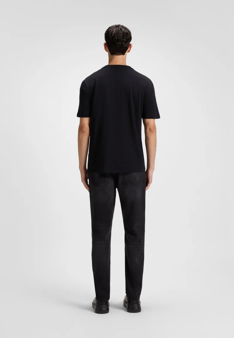 HUGO Cotton-jersey T-shirt with logo print