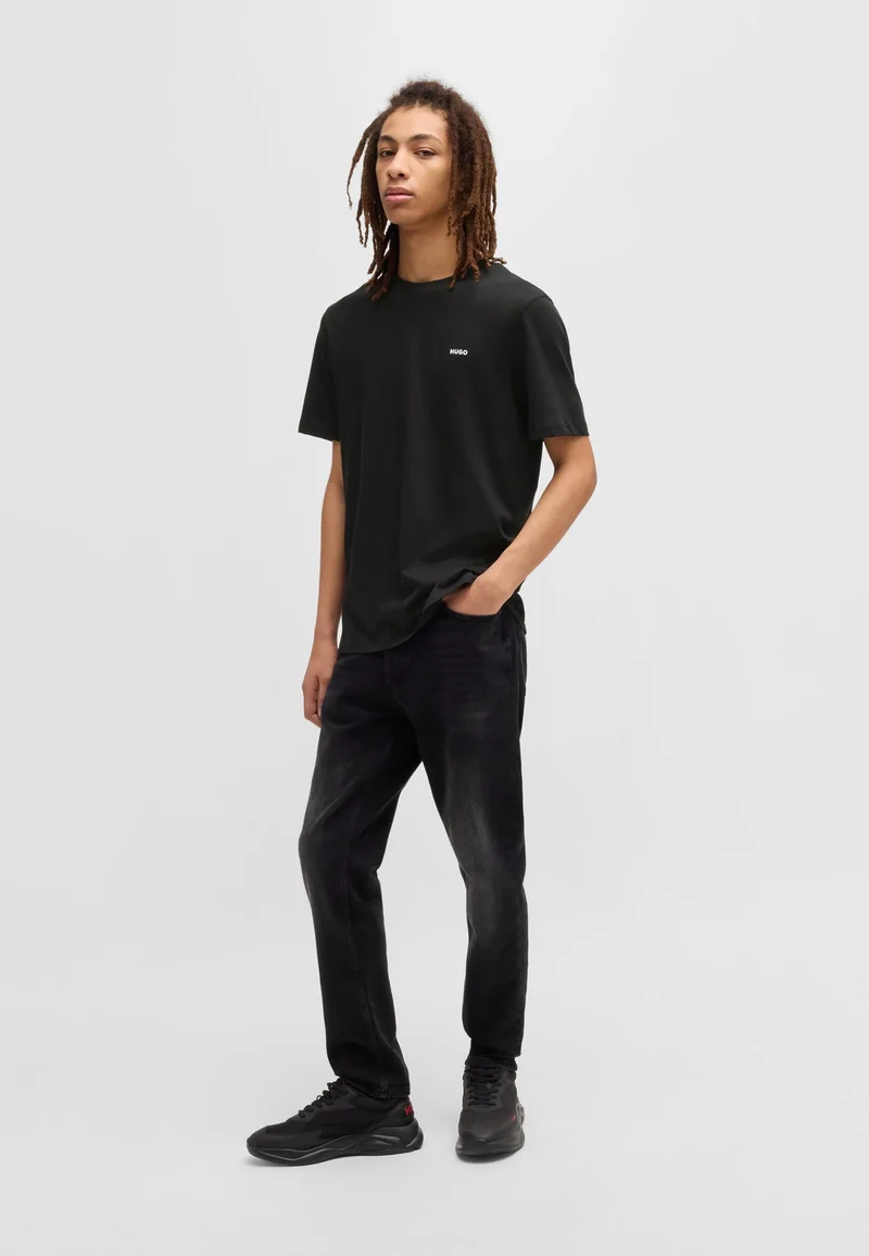 HUGO Cotton-jersey T-shirt with logo print