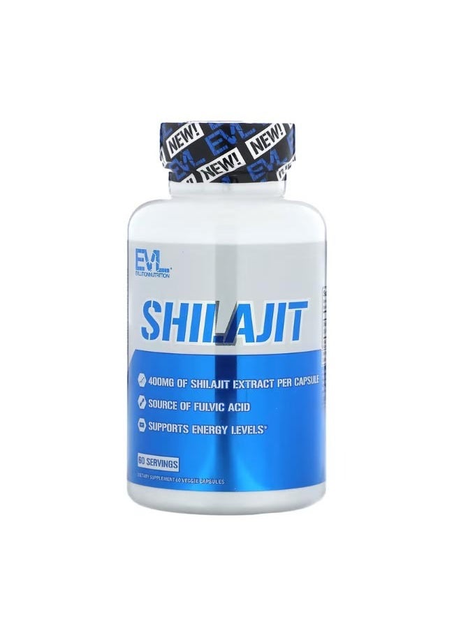 EVLUTION NUTRITION Shilajit 60 Veggie Capsules  - Image 1