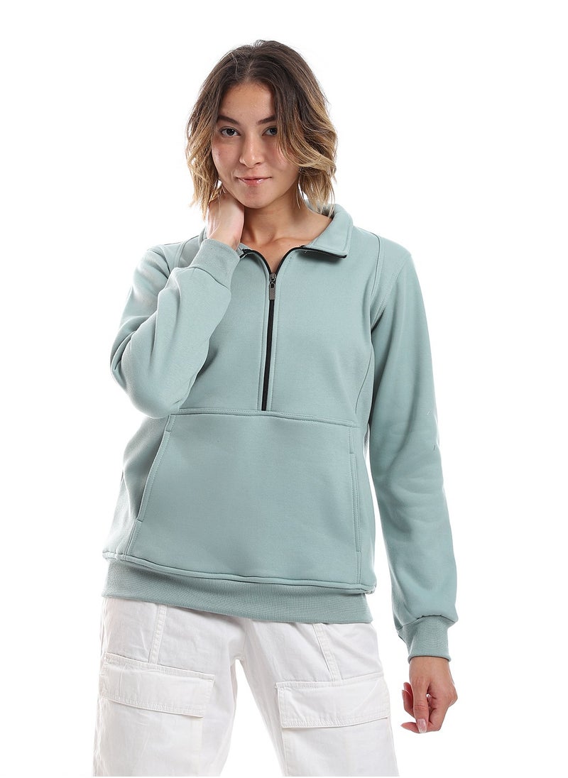 Caesar - Women Closed Hoodie With Front Zipper - Image 1
