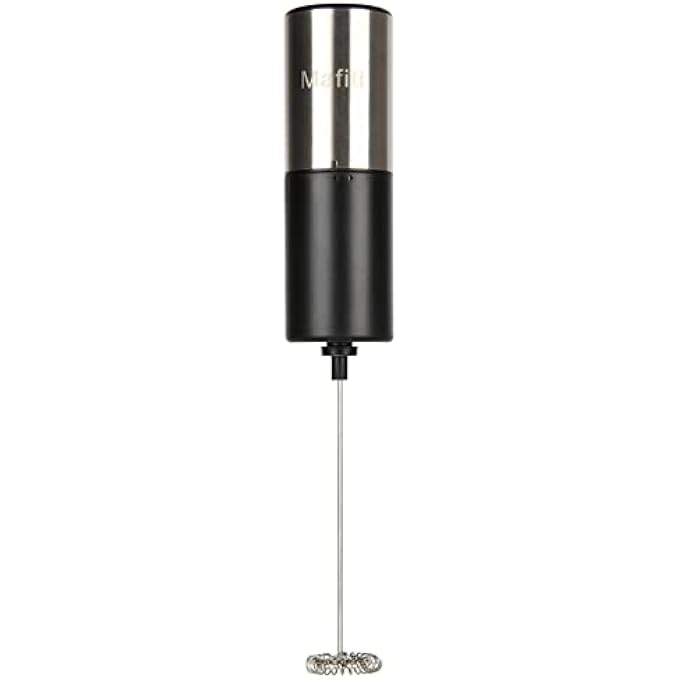 mafiti Electric Milk Frother Stick Stainless Steel Handheld Milk Frother Battery Operated Milk Frother With Electric Strong Motor Milk Frother For CoffeeLatteCappuccinoCream - Image 1