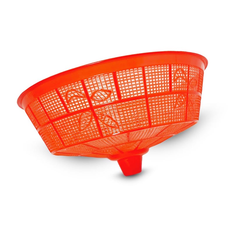 SNKM SNKM Plastic Food Cover Basket Dome Round | Flies Mosquitoes Insect Proof Dining Tables Lightweight Food Cover Mesh Lid | Fruits, Vegetable, Rice Cover (Large 30.5 CM, Multicolour, Pack of 3)  - Image 3