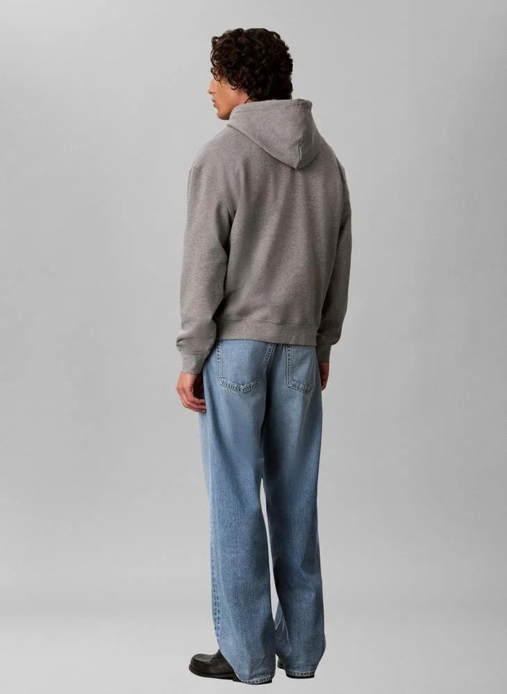 Calvin Klein Jeans  Cotton Fleece Varsity Logo Hoodie for Men | Best Price UAE