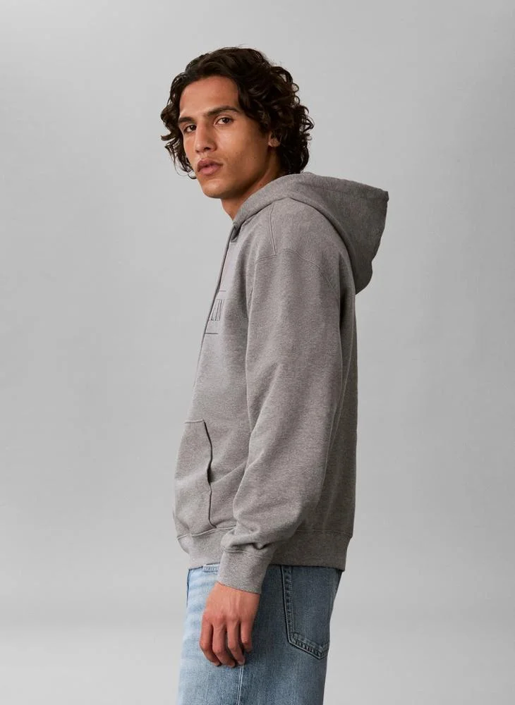 Calvin Klein Jeans  Cotton Fleece Varsity Logo Hoodie for Men | Best Price UAE