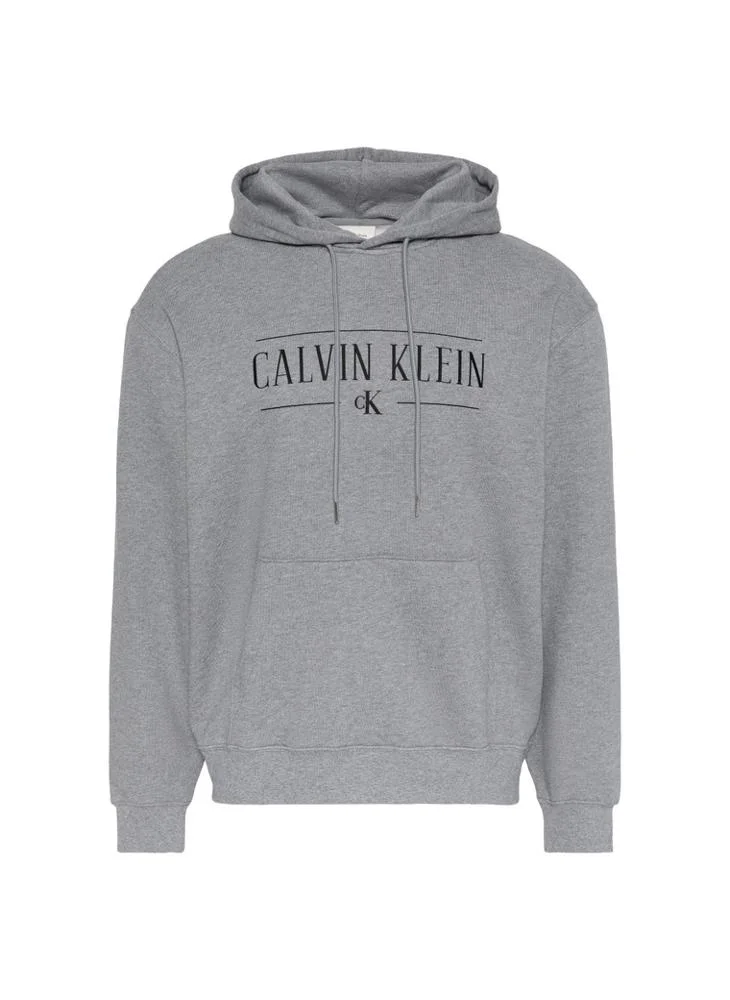 Calvin Klein Jeans  Cotton Fleece Varsity Logo Hoodie for Men | Best Price UAE