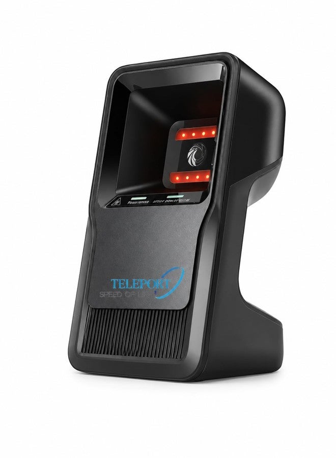 TELEPORT ماسح الباركود المكتبي ثنائي الأبعاد السلكي Teleport TP-6500، سهل الاستخدام، يدعم رموز الباركود أحادية وثنائية الأبعاد، مزود بخاصية الاستشعار التلقائي، وأنماط التشغيل المستمر والتشغيل بمفتاح، مصنوع من مادة ABS+PC عالية المتانة. - Image 1