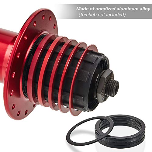 Frienda 10 Pieces Bike Cassette Spacer Bicycle Bottom Bracket Spacer 7 8 9 10 11 Speed Cassette Washer Anodized Aluminium Alloy Flywheel Hub Washer 1mm 1.5 mm 2 mm 2.5 mm 3.0 mm - Image 4