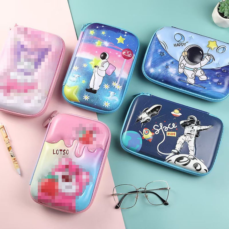 New Cartoon Cute Three-Dimensional Stationery Box Large Capacity Children'S Pencil Box Boy Girl Pencil Box Student Pencil Bag - Image 3