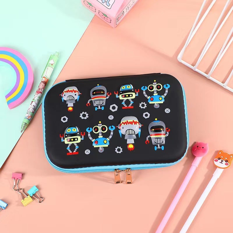 New Cartoon Cute Three-Dimensional Stationery Box Large Capacity Children'S Pencil Box Boy Girl Pencil Box Student Pencil Bag - Image 1