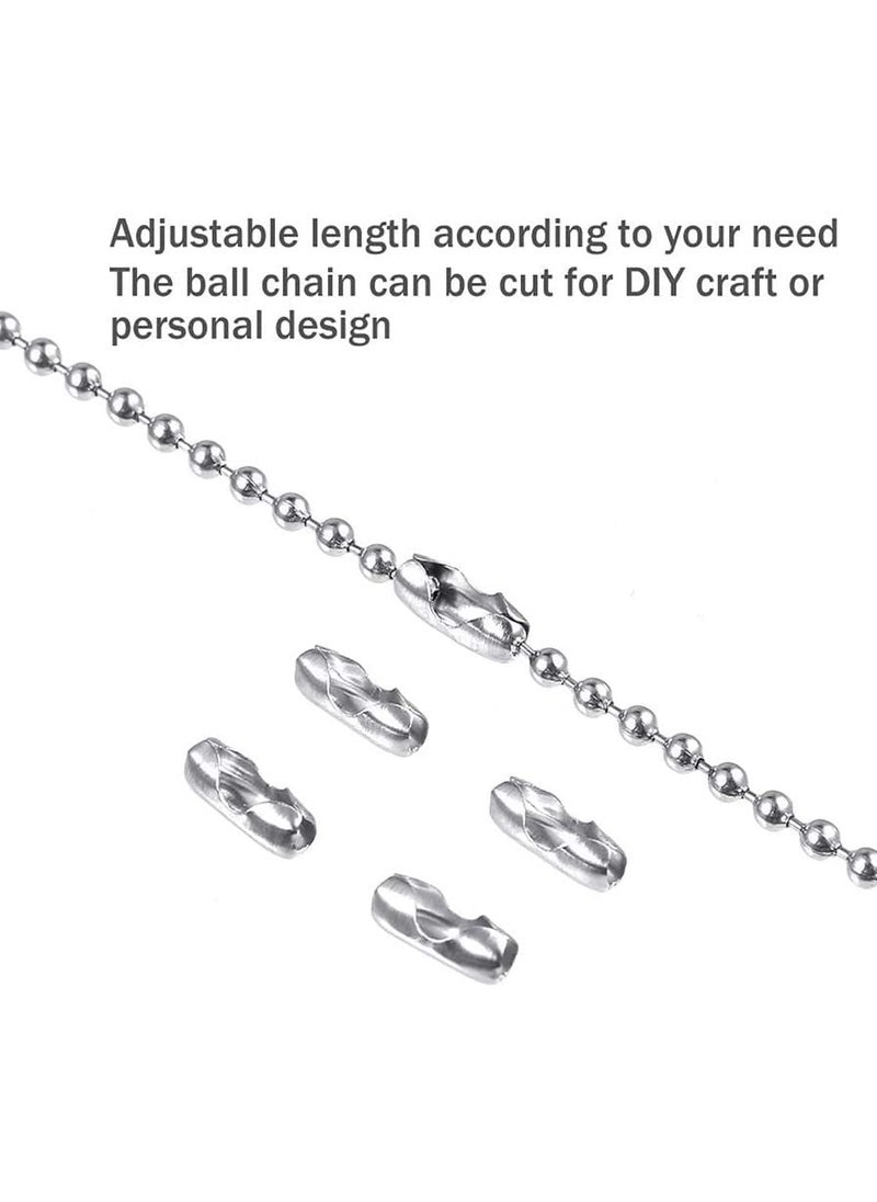 DIY Crafts DIY Crafts 60 Connector 3 Mtr Chain Silver Metal Ceiling Fan Pull Chain Extension with Matching Connectors Kit Durable Bearing Rust Proof Beaded Exte 60 Connector 3 Mtr Chain Silver  - Image 3