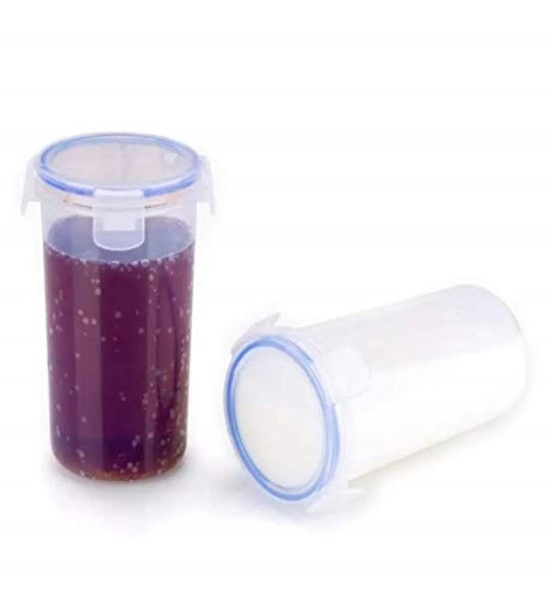 VRISTO Plastic Tumbler with Lid Set of 1 500 ml Each Transparent Office Gym Yoga Home Kitchen Hiking Treking Travel Tumbler 1 - Image 4
