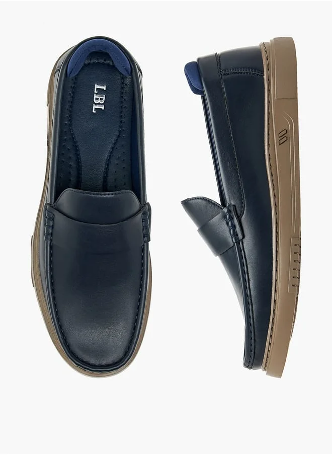 ال بي ال من شو اكسبرس Men's Solid Slip-On Loafers