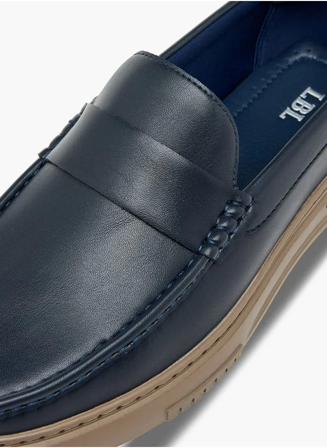 ال بي ال من شو اكسبرس Men's Solid Slip-On Loafers