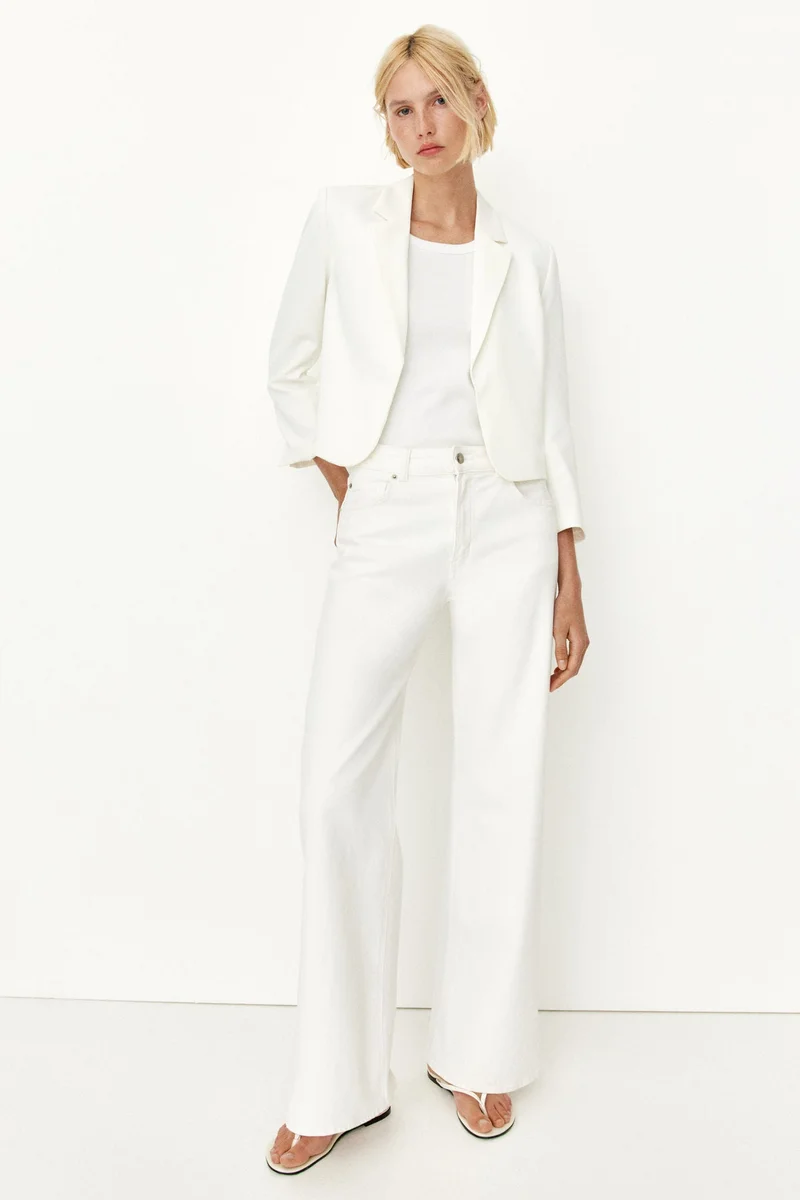 H&M Slit-Cuff Blazer