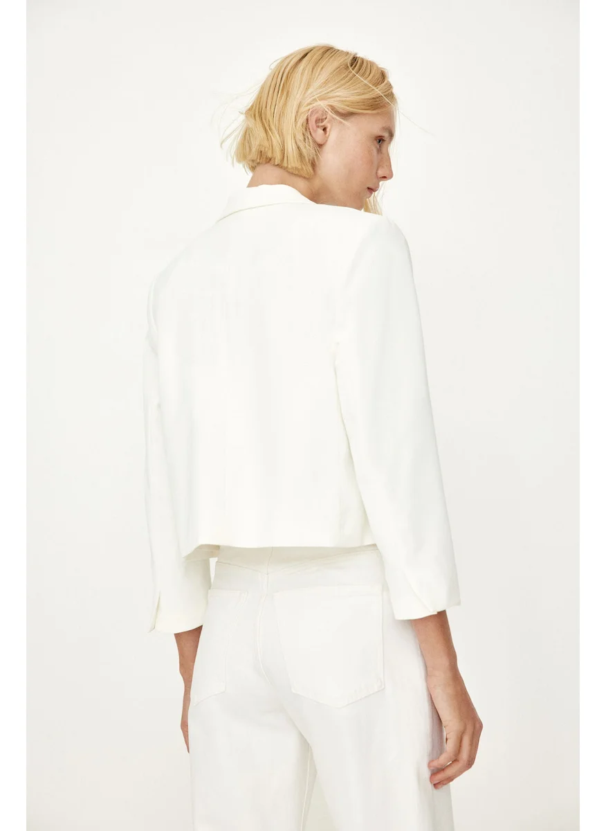 H&M Slit-Cuff Blazer
