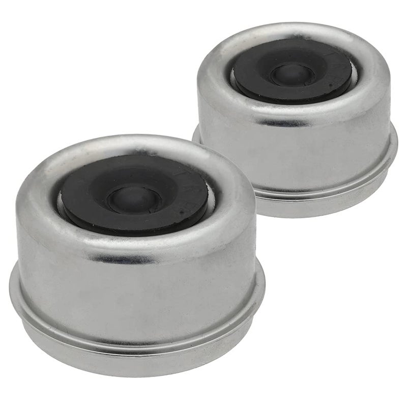 QJZ 2Pack Dust Cap 25 245 Trailer Axle Wheel Hub and Bearing with Rubber Plug Replacement EZ Lube Axle Dust Cover - Image 3