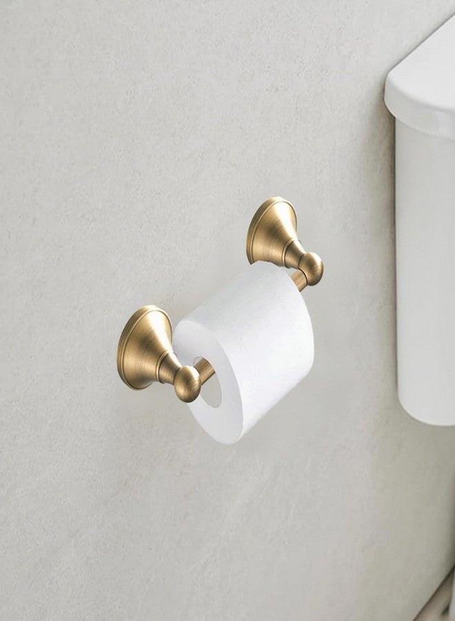 Celbon Brass Toilet Roll Holder Double Post Pivoting Antique Toilet Paper Holder Tissue Roll Wall Mounted Toilet Paper Loo Holder for Bathroom Kitchen (Brush Bronze) - Image 3