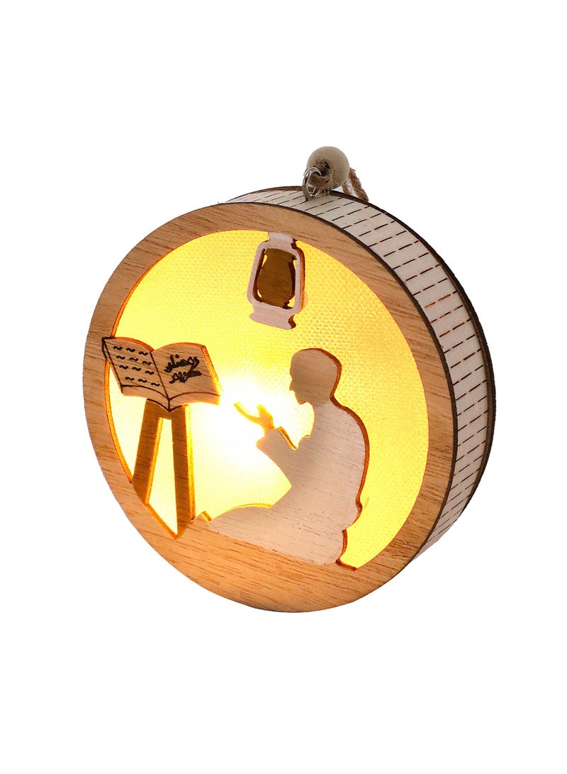 KUYING Wooden LED Decorative Light Dedroom Atmosphere Shaped Light  - Image 2