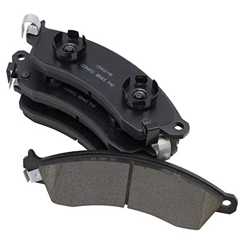 TRQ Front Brake Pads Ceramic Compatible with 1985-1991 Chevrolet Camaro 1988-1996 Corvette 1994-2004 Ford Mustang 1988-1992 Pontiac Firebird - Image 3