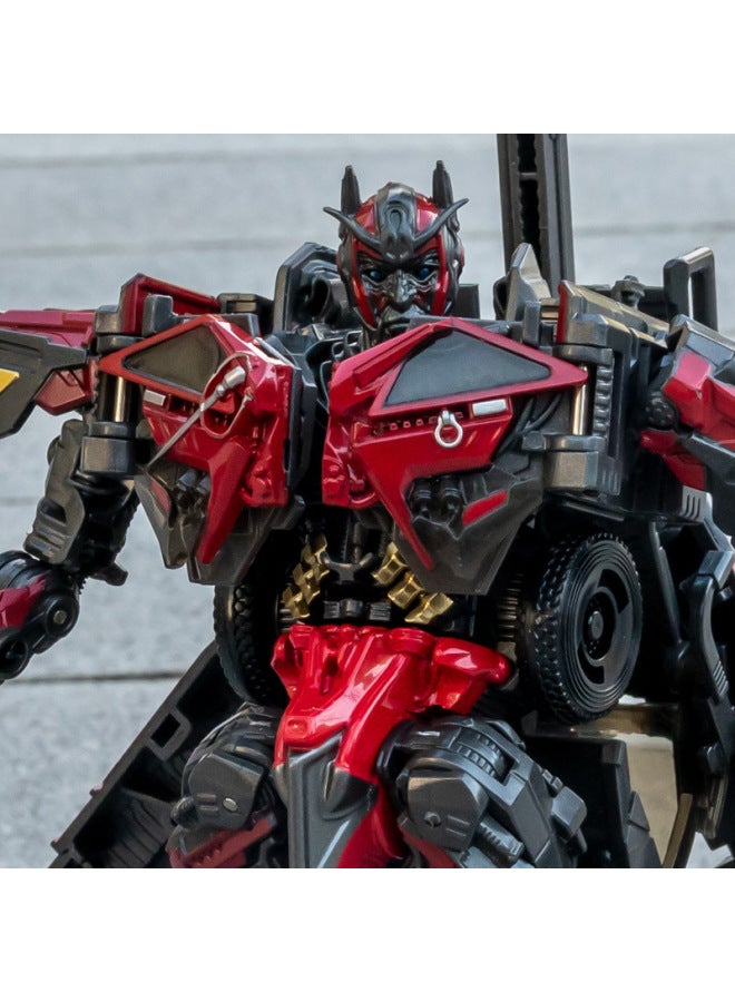 Transfiguration Toy Predator King Kong Autobots Bumblebee Robot Children Boy Hand-made Model Genuine Alloy-Color:Fiery Heroes - Image 3