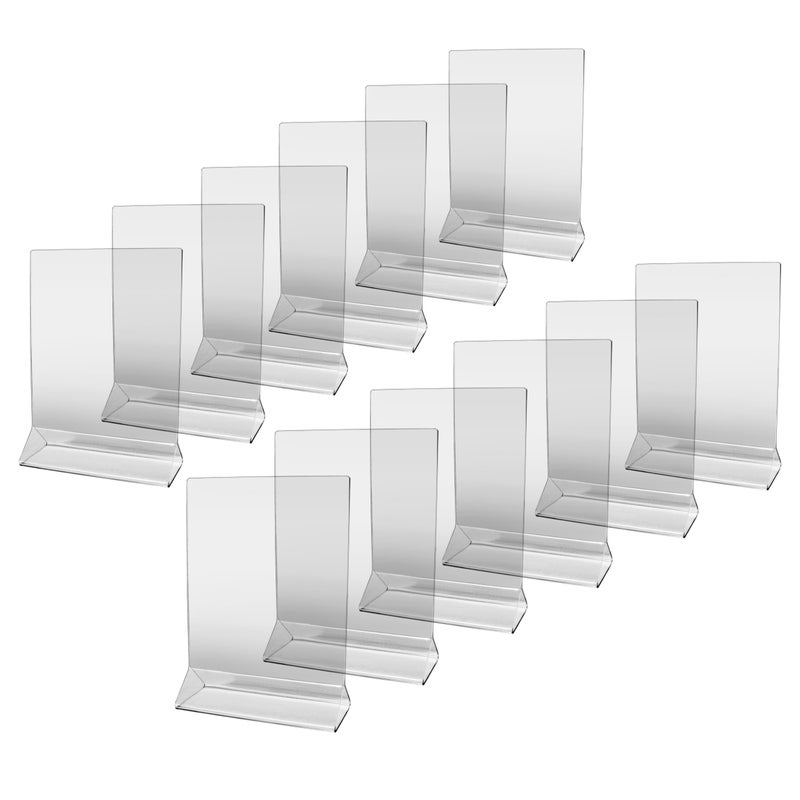 نيو ستار فود سيرفيس 12 قطعة حامل بطاقات قوائم الطاولة مصنوع من الأكريليك - Image 1