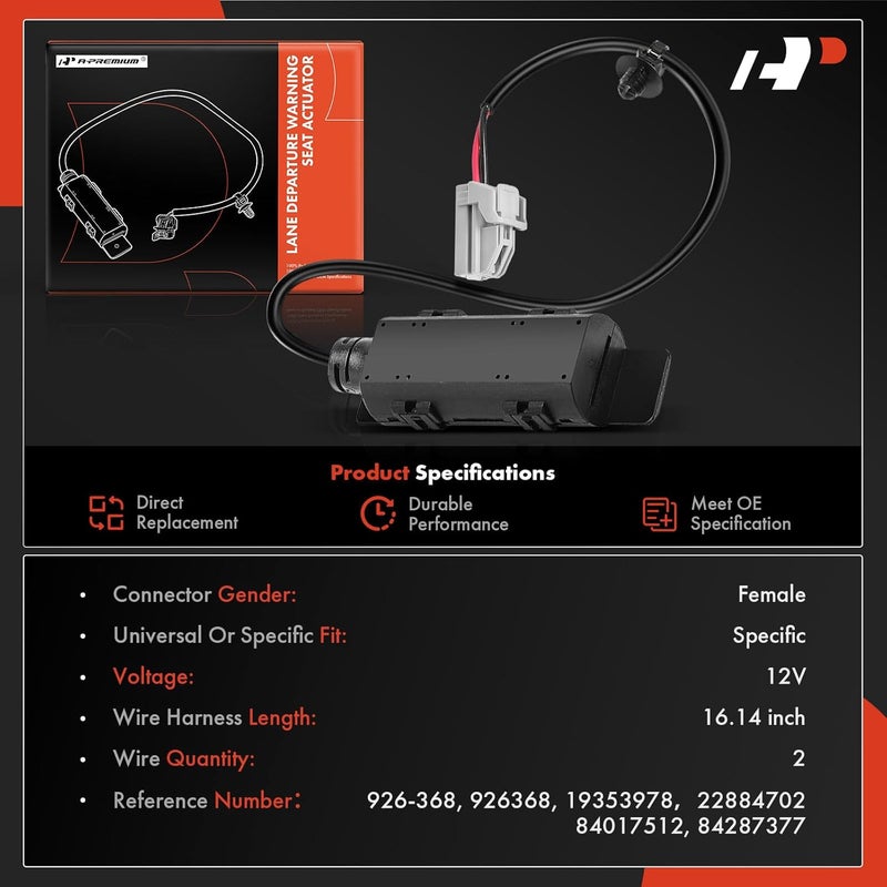 A-Premium Lane Departure Warning Seat Actuator for Chevy Silverado, Suburban, Cadillac Escalade, GMC Sierra, 2015-2019 - Image 3