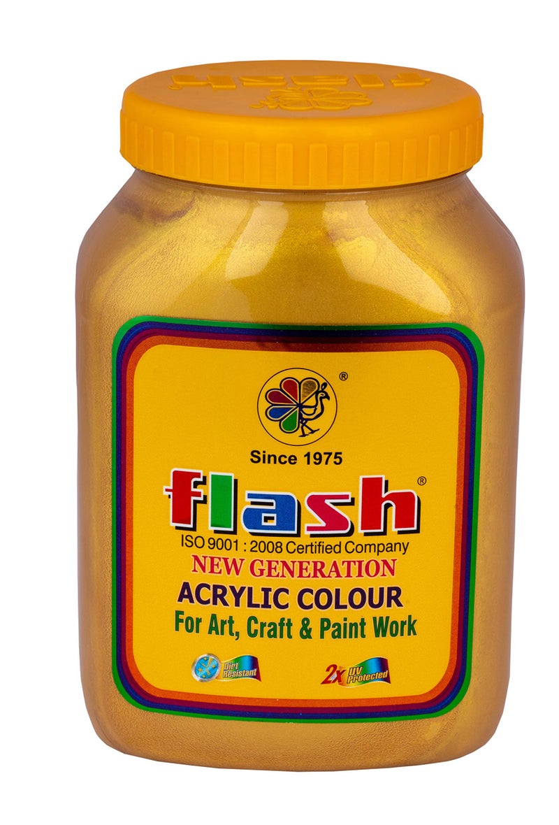Flash Acrylic Temple Paint Gold Plus (Code 106) 1000 ML - Image 1