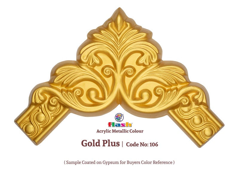 Flash Acrylic Temple Paint Gold Plus (Code 106) 1000 ML - Image 4