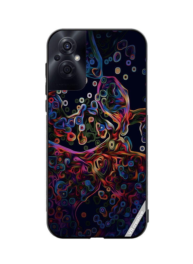 VR CREATIVE Protective Case Cover For Oppo Reno8 Z Abstract Design Multicolour - Image 1