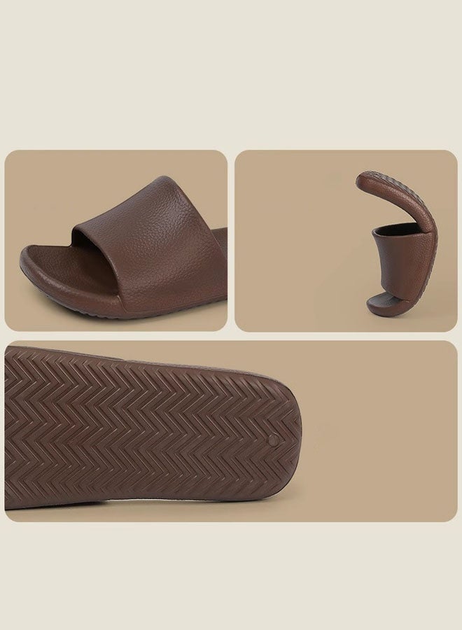 Hanayo Slipper Indoor Open Toe EVA Slippers Quiet Household Bathroom Shower Soft Bottom Anti-skid Slippers Female Slippers(Beige)  - Image 3