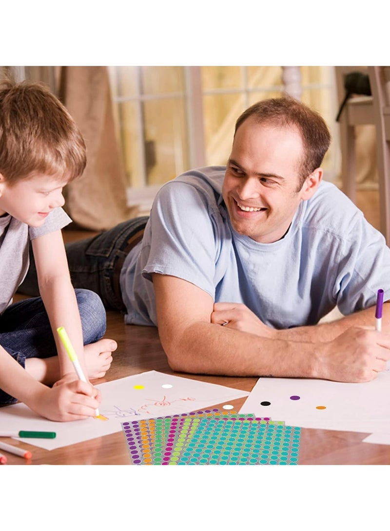 CMGTYYD 6300 Pieces Coloured Dots, 6 mm Round Stickers, 14 Colours - Colour Coding Labels for Home Office Supplies - Image 5