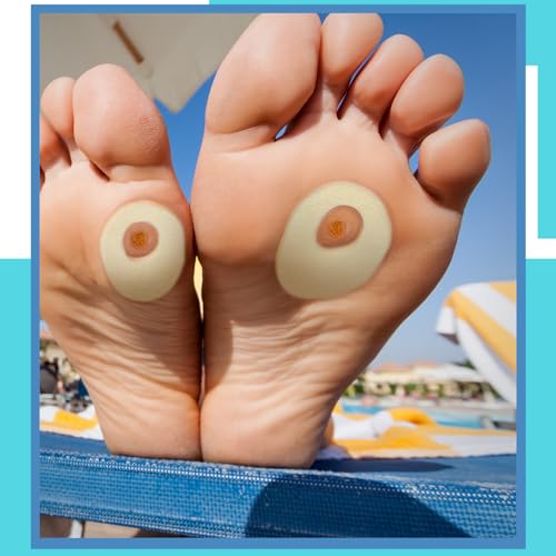 Nuanchu 72 Pcs Felt Callus Cushions Oval Shaped Callous Pads for Foot Adhesive Corn Cushions for Calluses Breathable Foot Pad for Bottom of Feet Pain Relief Men Women Care, 1.7 x 2.2 Inch - Image 5
