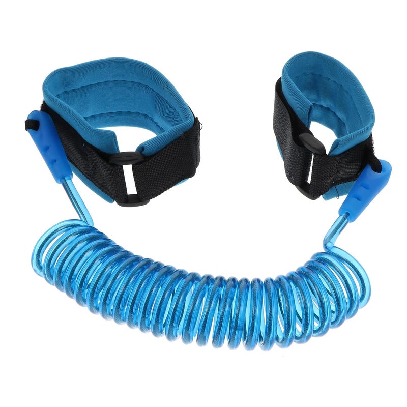 Anti Lost Wrist Link Harness 1.5m Blue Safety Wrist Leash Rope for Outdoor Travel and Walking - Image 1