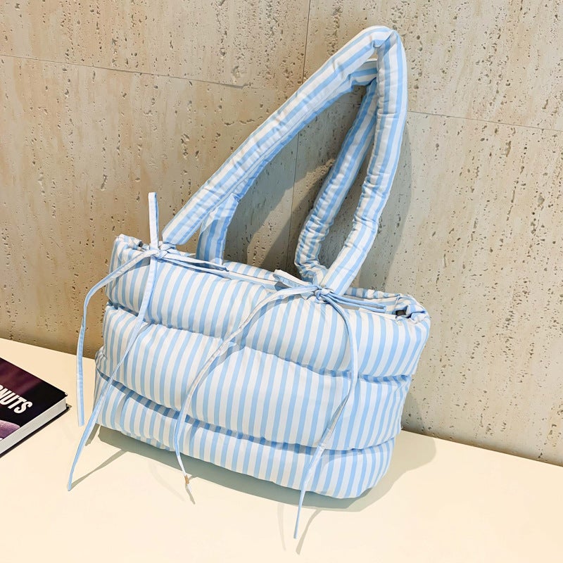 Super Popular Niche Cotton Clothing Tote Bag Women'S New Versatile Work Commuting Single Shoulder Armpit Bag - Image 2