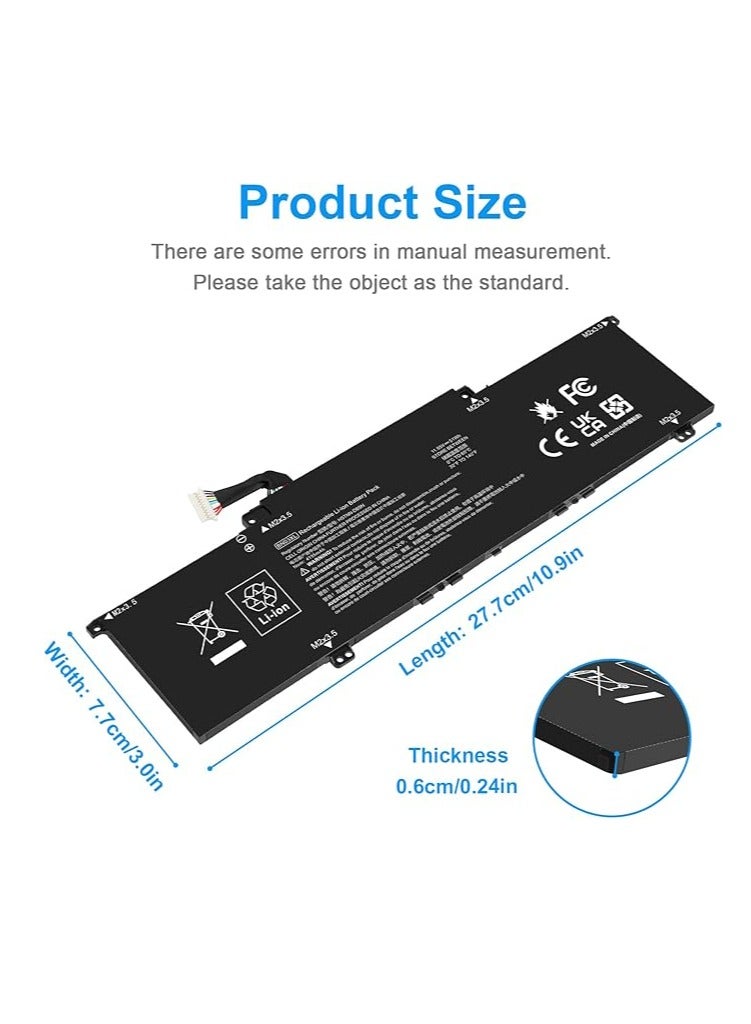 Terabyte Replacement 51Wh 11.55V BN03XL Laptop Battery for HP Envy X360 13-AY 13-AY0000 15 2020 Series HP Pavilion 15-eh0011la 14-eh0008TU 14-eh0028TU 14-eh0003TX BN03XL L76 9965-2971 HSTNN-DB9N HSTNN-OB10 - Image 2