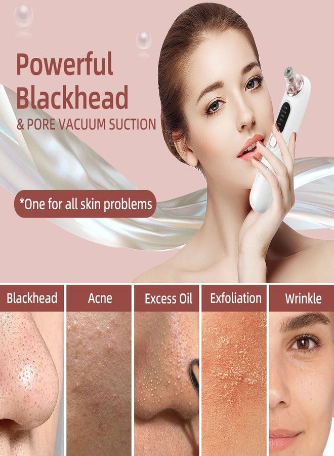 SEILETOO 5-Speed ​​Blackhead Remover Vacuum, Wireless Charging Nose Pore Extractor with 4 Removable Heads,Facial Vacuum Pore Cleaner,30-Second Keratin Softening, Hypoallergenic Deep Cleansing - Image 3