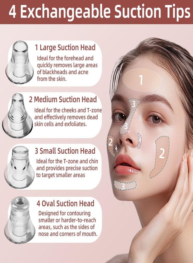 SEILETOO 5-Speed ​​Blackhead Remover Vacuum, Wireless Charging Nose Pore Extractor with 4 Removable Heads,Facial Vacuum Pore Cleaner,30-Second Keratin Softening, Hypoallergenic Deep Cleansing - Image 5