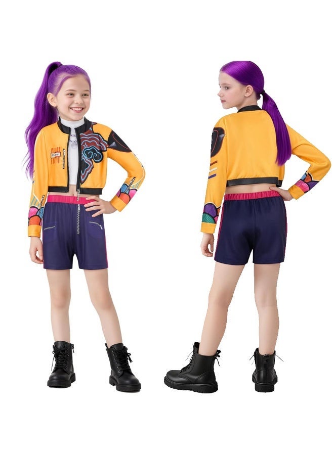 K-POP Demon Hunters Girl Group Lumi Cosplay Costume Set - Image 1