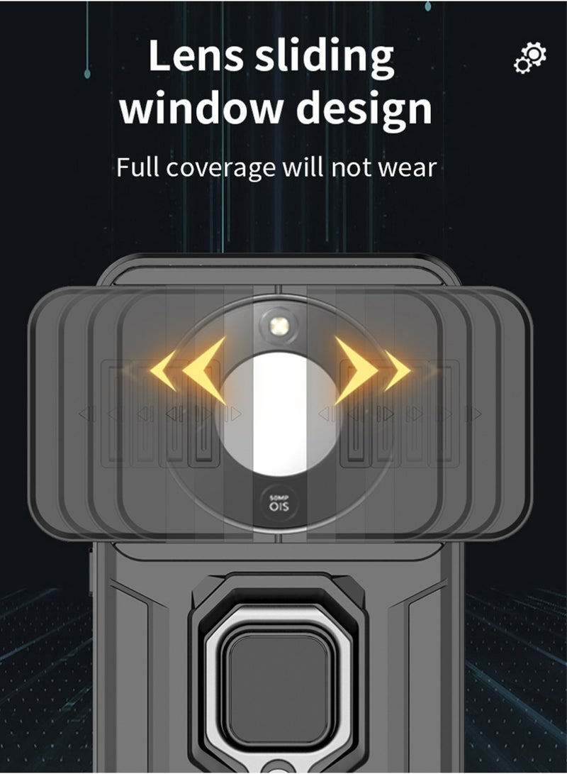شرف X9d 5G غطاء الحالة مع غطاء الكاميرا الشريحة وحامل الحلقة، وقف القشرة الخلفية الغطاء مقاومة للخدش وامتصاص الصدمات واقي الملحقات وقف وقف الحلقة المغناطيسية للسيارة حماية - view 4
