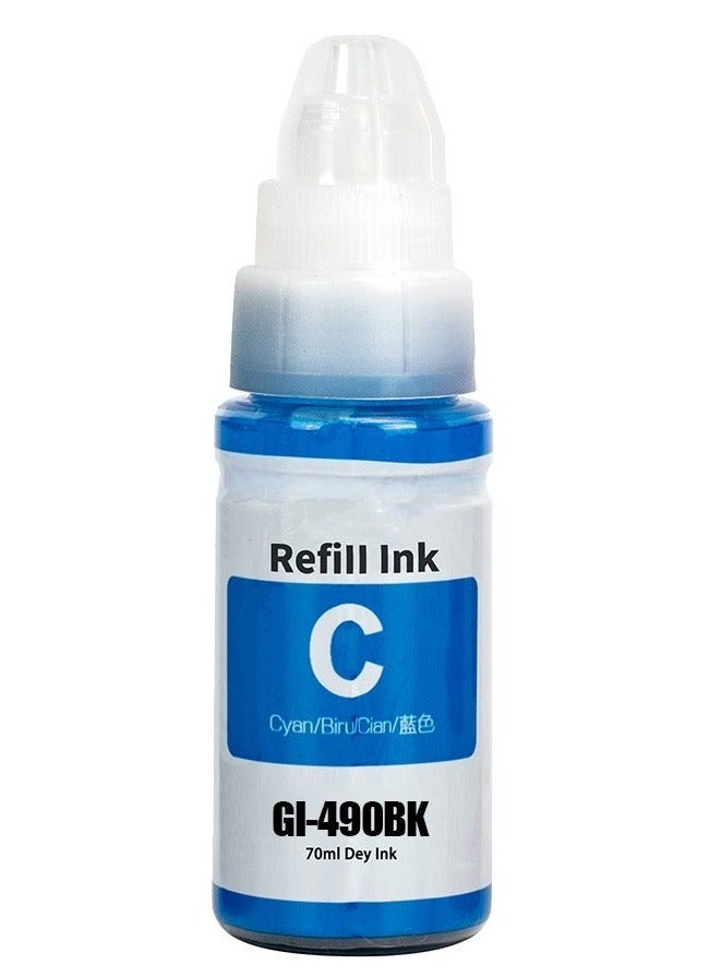 NexNova® ink gi 490 for Canon Set (4-Pack Black Cyan Magenta Yellow) Ink for GI 490 for PIXMA G3400 G2400 G1400 G4400 G1411 G2411 G3411 G4411 G4410 G3410 - Image 3