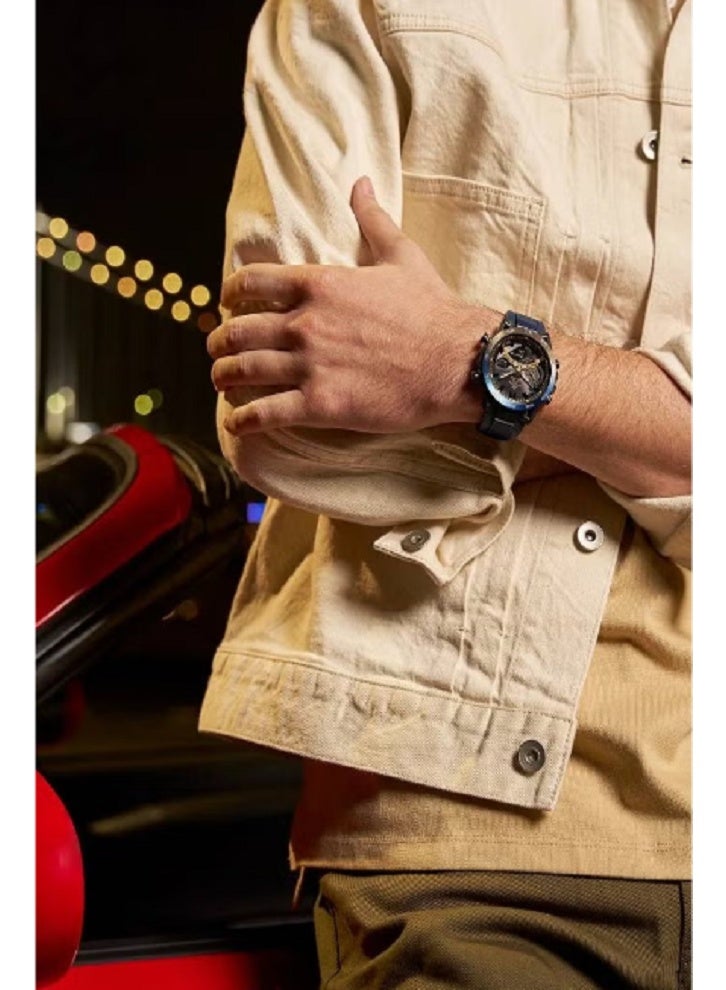 كاسيو ساعة إيديفيس للرجال، أنالوج ورقمية، بسوار مطاطي، ECB-2000NP-1A - Image 3