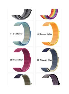 HEXABEX Apple Watch Band/Strap Compatible With 46mm/45mm/44mm/49mm Nylon Strap for Apple watch All Series Neo lime  - Image 2