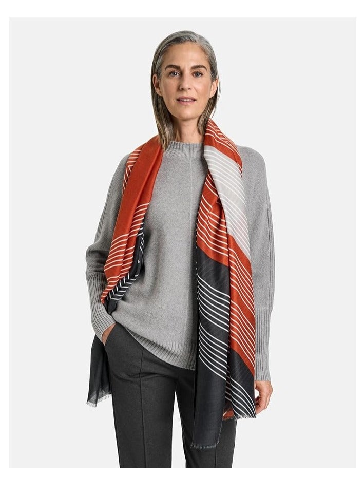 GERRY WEBER Maxi scarf with a stripe pattern - Image 1
